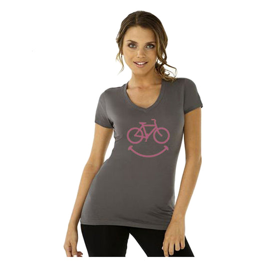 DHD LADIES T-SHIRT V-NECK CHAINHEART